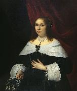 Bartholomeus van der Helst Lady in Black oil painting reproduction